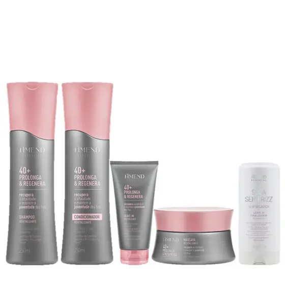 Amend Kit Expertise 40+ Prolonga e Regenera Sh. e Cond. + Másc. + Leave-in + Leave-in Seca sem Frizz