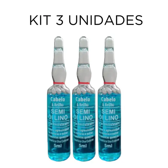 Kit 3 Ampolas Semi di Lino 5ml
