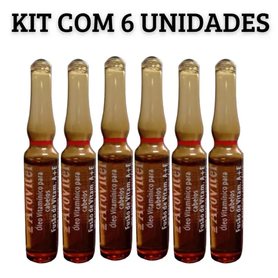 Arovitel Ampola  Vitamina A+E 2ml de Vidro -  6 Unidades