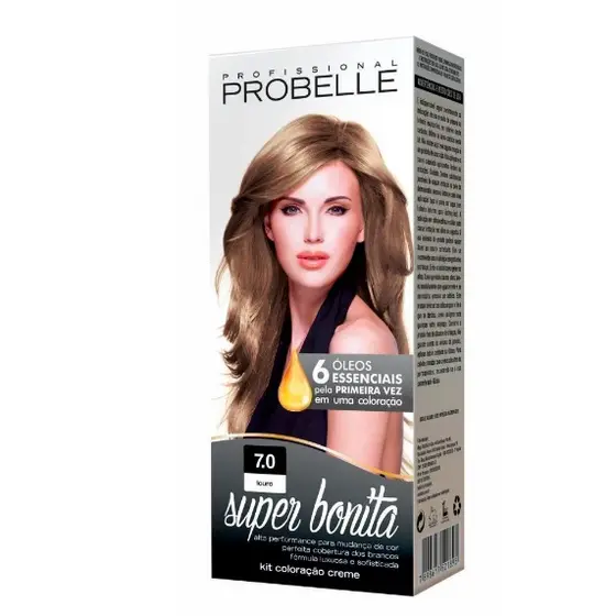 Coloração Probelle Super Bonita 7.0 Louro 50g