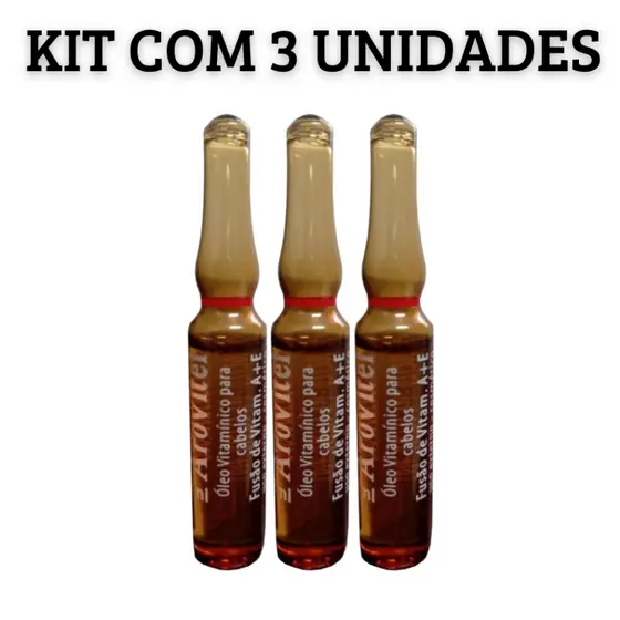 Arovitel Vitamina A+E Kit c/3un 2ml