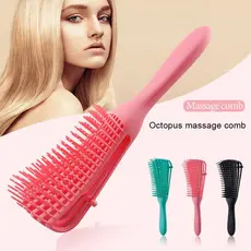 kit com 3 Pente De Cabelo Escova Polvo Massagem