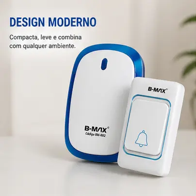 Campainha Sem Fio Prática | Instalação Rápida | Som Claro.BM-603