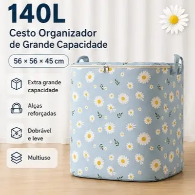 Organize sua Casa com Estilo: Caixa 140L para Roupas e Tecidos