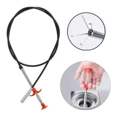 Desentupidor Flexível 85cm/1,60m com Garras Pinça – Limpador para Ralos, Pias e Canos