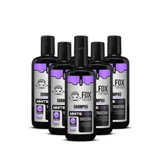 Kit 6 Shampoo Matizador Fox For Men 240ml Anti-Amarelo Profissional Loiros e Grisalhos