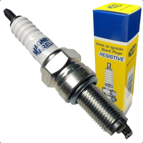 Vela Ignição Resistiva Magneti Marelli Br6tcmm-9 Honda Biz 125 Pop 110i Injeção Haojue Nex 115