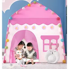 Barraca Infantil Rosa Flor Grande 1.3M Menina Princesa Presente Crianças