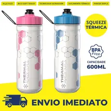 Garrafa Isotérmica de Água 600 ml para Bike e Academia - BPA Free