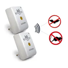 Kit 2 Repelente Eletrônico Ratos E Morcegos Byepest Alcance 200m²