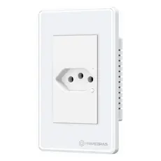Tomada Inteligente Wi-fi Primebras 1 Canal Cor Branco