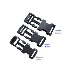 Kit 10 Fecho Engate Rápido Plástico Para Mochilas Bolsas Coleiras – 20mm 25mm 30mm