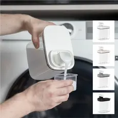 Dispenser Porta Sabão Líquido Amaciante Tampa Lavanderia Organizador Armário Vedação 1,5L Flow Ou