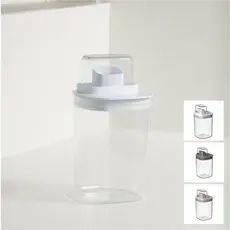 Dispenser Porta Sabão Líquido Amaciante Quadrado 1L Flow Ou
