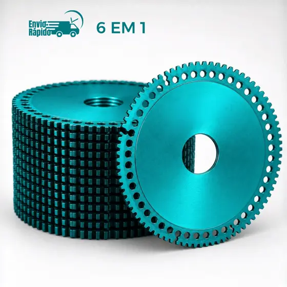 6 em 1 Disco de Corte Diamantado Multifuncional Ceramica 100mm Esmerilhadeira Serra Pvc Vidro