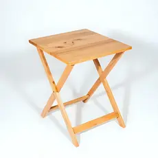 Mesa Bar Dobrável de Madeira Maciça Pinus 60x60cm