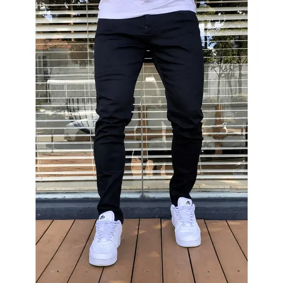 Calça Jeans Masculina Lycra Premium Slim Elastano Lisa Casual Elegante Trabalho