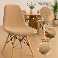 Capas para Cadeira Charles Eames Eiffel Luxo Soft Cores Lisas - Envio Imediato