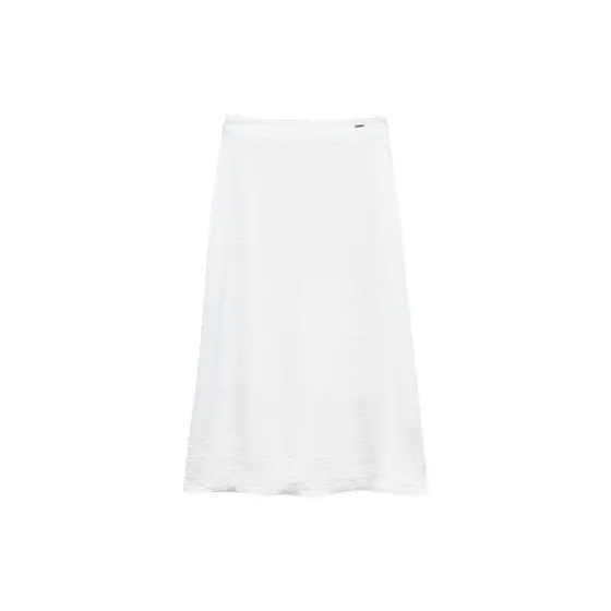 Saia Feminina Acetinada Marialícia Branco