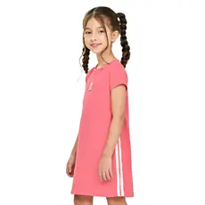 Vestido Reto Infantil Menina Meia Malha Elian Rosa