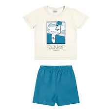 Conjunto Infantil Menino Skate Spirit Elian Bege