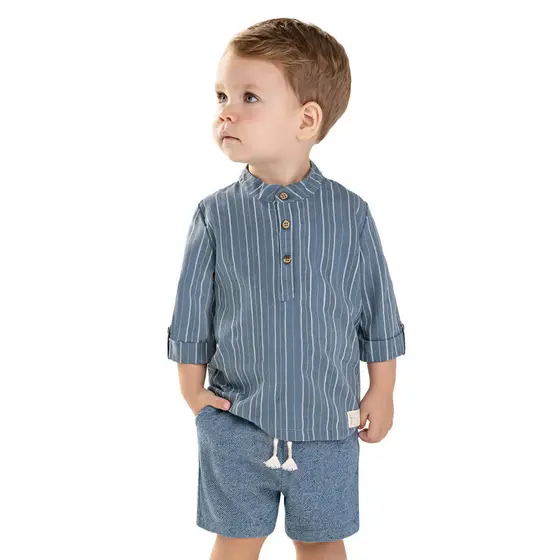 Conjunto Infantil Menino Fio Tinto Colorittá Azul