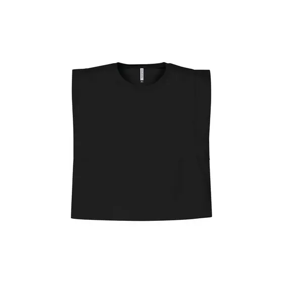 Regata Feminina Muscle Tee Texturizada Marialícia Preto