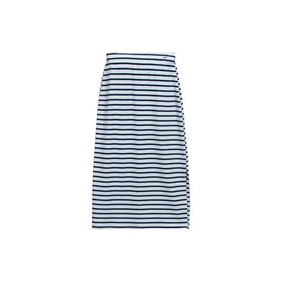 Saia Midi Listrada Marialícia Azul