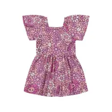 Vestido Infantil Menina Floral Alegre Elian Rosa