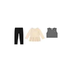 Conjunto Longo Infantil Menina Com Colete Colorittá Bege