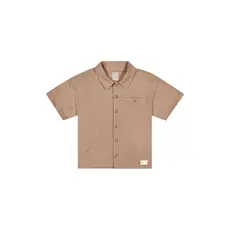 Camisa Infantil Menino Malha Linho Colorittá Marrom