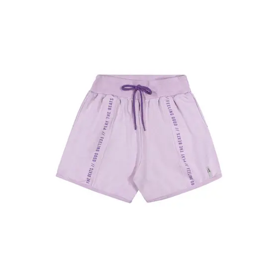 Shorts Juvenil Feminino com Elástico Beats Lilás