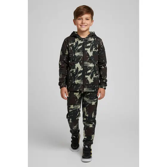 Conjunto Longo Infantil Menino Camuflado Elian Verde
