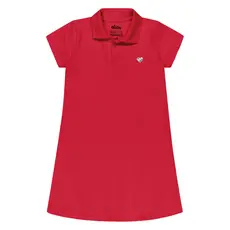 Vestido Infantil Menina Polo Básico Elian Vermelho