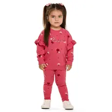 Conjunto Infantil Menina Molecotton Love Elian Rosa