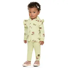 Conjunto Bebê Menina Brilho Com Capuz Elian Verde