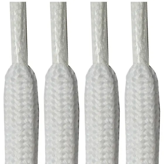 Cadarço Roliço redondo 120cm (1 Par) Branco Preto Cordão para Bermudas Calças Moletom