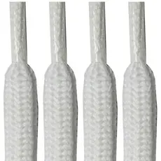 Cadarço Roliço redondo 120cm (1 Par) Branco Preto Cordão para Bermudas Calças Moletom