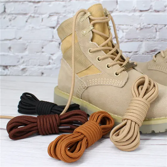 Cadarço 1,20m 120cm redondo adventure sapato militar moda cano baixo