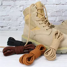 Cadarço 1,20m 120cm redondo adventure sapato militar moda cano baixo