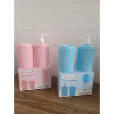 Kit Porta Algodão e Sabonete Liquido Bebê