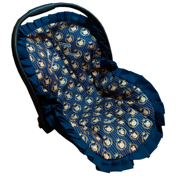 Capa para Bebê Conforto com Tecido Estampado 100% Algodão Tamanho Universal