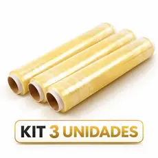Kit De 01, 02 Ou 03 Rolos Plástico Filme PVC 28cm x 100m (300 Metros) – Embalar e Conservar Alimentos