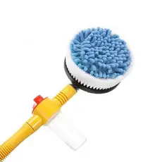 KIT De Limpeza De CARROS Escova Microfibra Giratória Para Lavagem Com Espuma Resistente