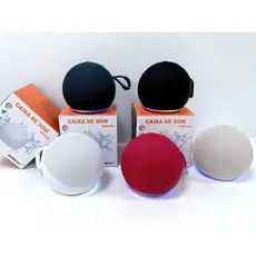 `Caixa de Som Bluetooth Portátil TWS LED RGB GIBOX SOM-023 Mini Elegante`