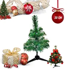 Árvore de Natal de Mesa 30cm Robusta e Bem Cheia Versátil Compacta Charmosa