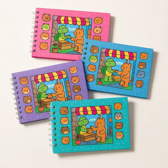 Livro de Colorir Infantil Ursinho Bob e Adulto - Criatividade e Diversão
