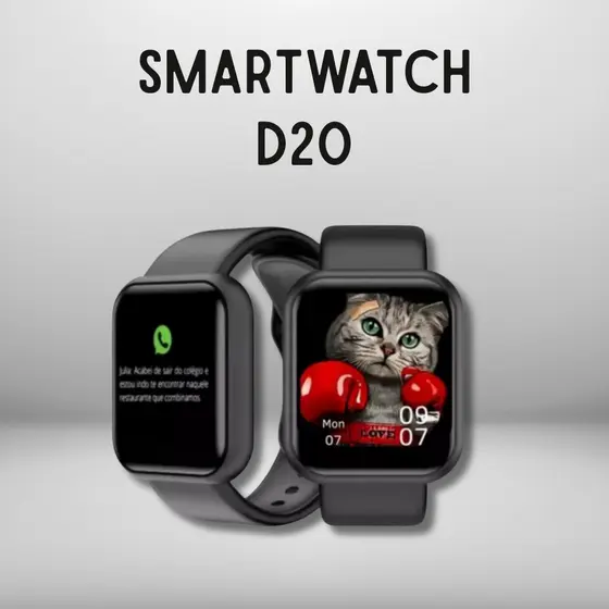 Relógio Smartwatch D20 Preto / D20 ultra preto
