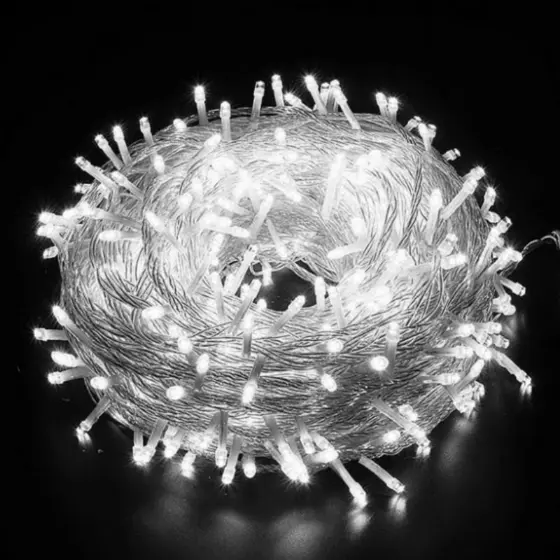 Pisca de Natal 100 Leds Branco Frio 9 Metros