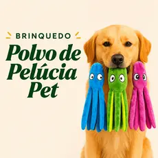 Mordedor Para Cachorro Pet Brinquedo De Pelúcia Polvo Interativo Para Cães e Gatos Com Apito